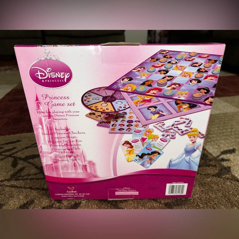 Disney Princess 8-Game Set - Pink and Purple NWT